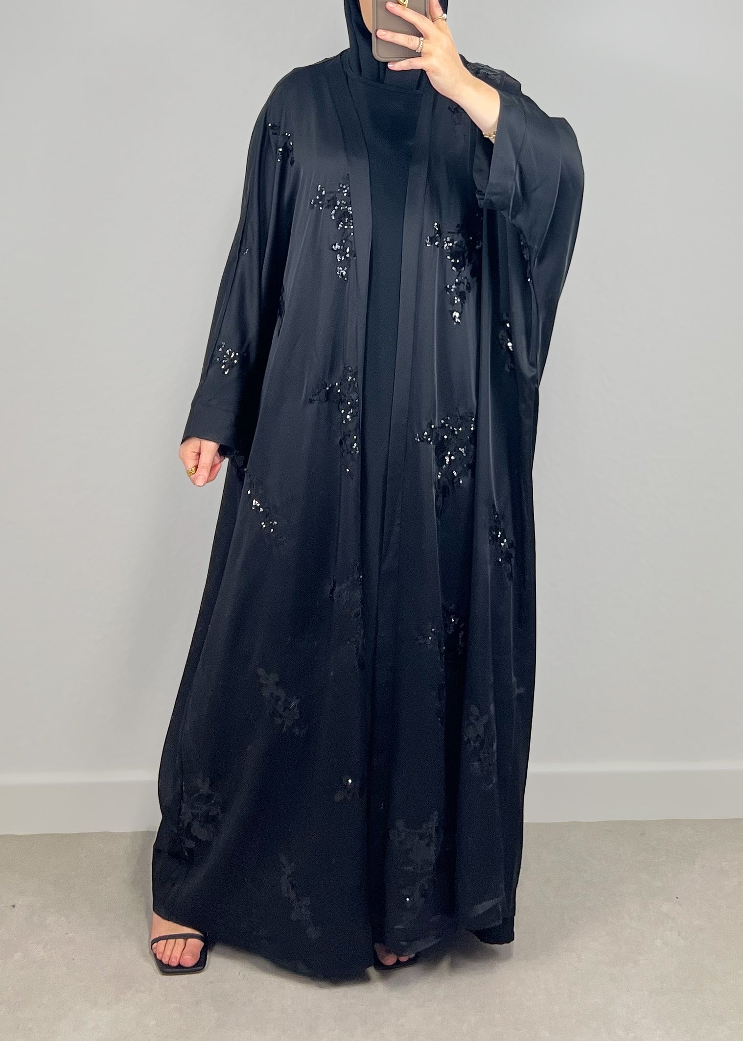 Abaya mit Pailletten