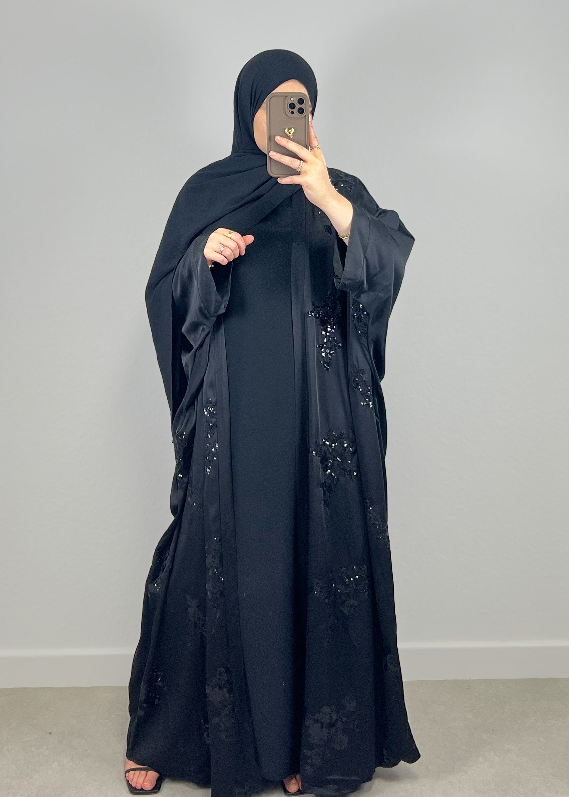Abaya mit Pailletten