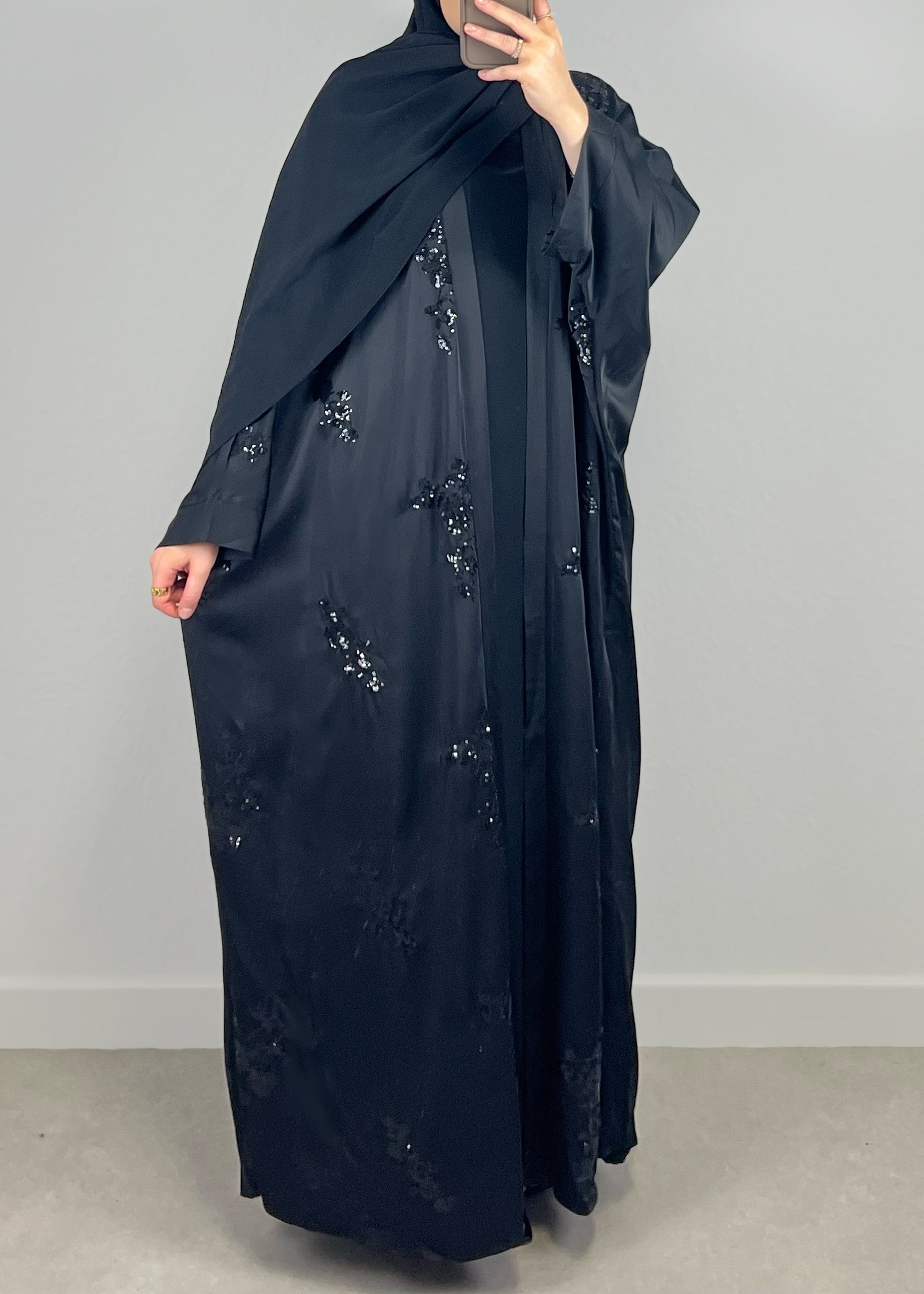 Abaya mit Pailletten