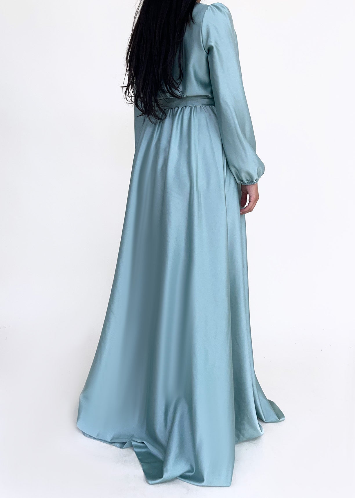 Satinkleid Hakima Mint